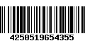 Código de Barras 4250519654355