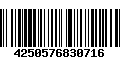 Código de Barras 4250576830716