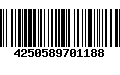 Código de Barras 4250589701188