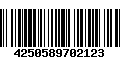 Código de Barras 4250589702123