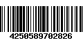 Código de Barras 4250589702826