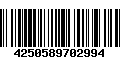 Código de Barras 4250589702994