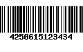 Código de Barras 4250615123434