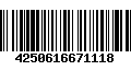 Código de Barras 4250616671118