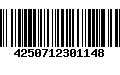 Código de Barras 4250712301148