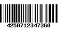 Código de Barras 4250712347368