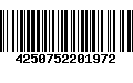 Código de Barras 4250752201972