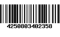 Código de Barras 4250803402358