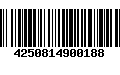 Código de Barras 4250814900188