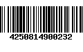 Código de Barras 4250814900232