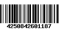 Código de Barras 4250842601187