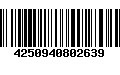 Código de Barras 4250940802639