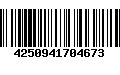 Código de Barras 4250941704673