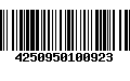 Código de Barras 4250950100923