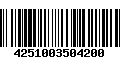 Código de Barras 4251003504200