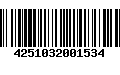 Código de Barras 4251032001534