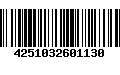 Código de Barras 4251032601130