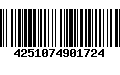 Código de Barras 4251074901724