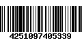 Código de Barras 4251097405339