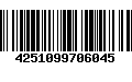 Código de Barras 4251099706045