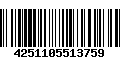 Código de Barras 4251105513759