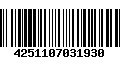 Código de Barras 4251107031930