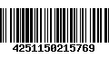 Código de Barras 4251150215769