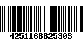 Código de Barras 4251166825303