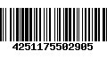 Código de Barras 4251175502905