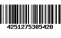 Código de Barras 4251275305420