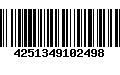 Código de Barras 4251349102498