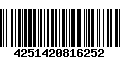 Código de Barras 4251420816252