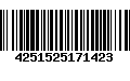 Código de Barras 4251525171423