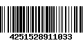 Código de Barras 4251528911033