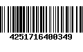 Código de Barras 4251716400349