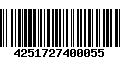 Código de Barras 4251727400055