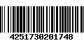 Código de Barras 4251730201748