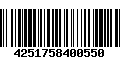 Código de Barras 4251758400550