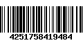 Código de Barras 4251758419484