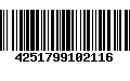 Código de Barras 4251799102116