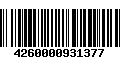 Código de Barras 4260000931377