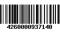 Código de Barras 4260000937140