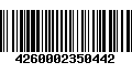 Código de Barras 4260002350442