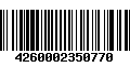 Código de Barras 4260002350770