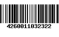 Código de Barras 4260011032322