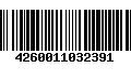 Código de Barras 4260011032391