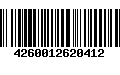 Código de Barras 4260012620412