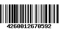 Código de Barras 4260012670592