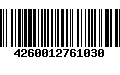 Código de Barras 4260012761030