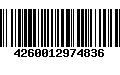 Código de Barras 4260012974836